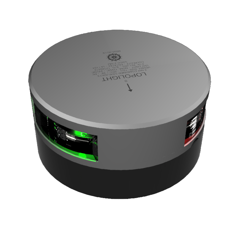 2nm Combined Sidelights, silver anodized